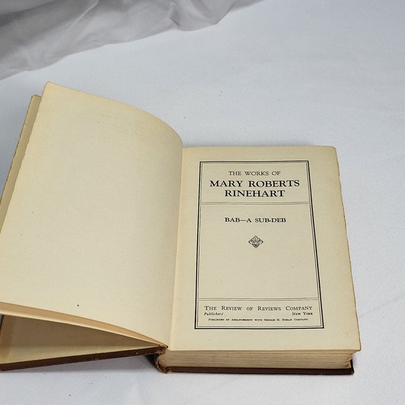 The Works of Mary Roberts Rinehart BAB: A Sub-Deb & Dangerous Days 1919 VTG HC - Picture 10 of 16